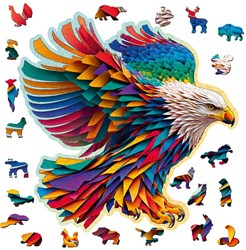 Wooden.City houten puzzel Bright Eagle - fantasie - 250 stukjes
