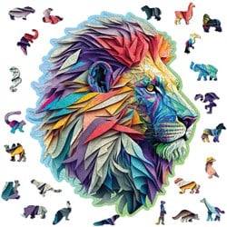 Wooden.City Puzzel - Modern Lion