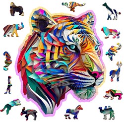 HOUDEN CITY Puzzel - Kleurrijke Tijger
