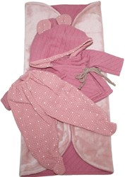 Paola Reina Kledingset Bebitos meisje roze/doek (45cm)