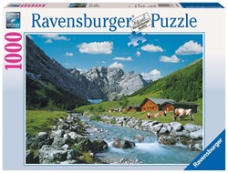 Ravensburger legpuzzel Karwendelgebergte Oostenrijk - 1000 stukjes landschap