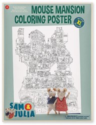 Het Muizenhuis kleurposter Sam en Julia - XL kleurplaat voor kinderen
