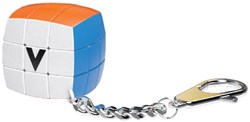 V-Cube puzzel sleutelhanger 3x3x3 pillow kubus blauw oranje