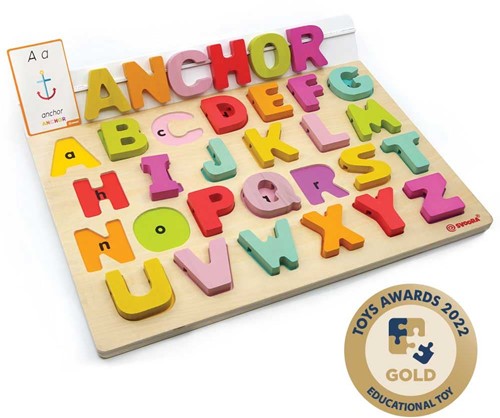 Svoora Houten Alfabet puzzel: Mijn eerste Engel