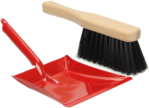 Goki stoffer en blik metaal voor kinderen - schoonmaak speelgoed-3