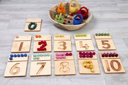 Cosy educatief speelgoed viltbal nummerbak set - 11 stuks