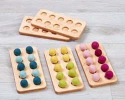 Cosy educatief speelgoed viltbal tientallen frames pakket van 5