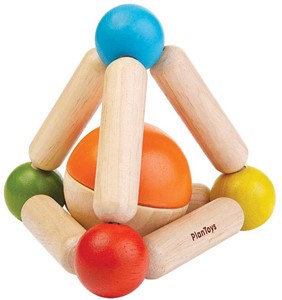 Plan Toys houten rammelaar driehoek