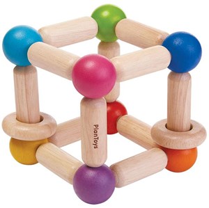Plan Toys Houten Rammelaar Square Clutching Toy plan toys kopen in de aanbieding