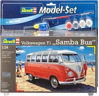 Revell Volkswagen modelbouwset T1 Samba Bus 1:24 inclusief verf