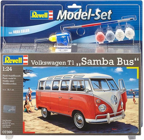 Revell Volkswagen modelbouwset T1 Samba Bus 1:24 inclusief verf