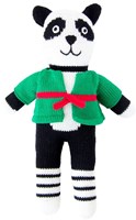 Global Affairs knuffel panda gebreid Fu 36 cm speelgoed