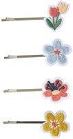Global Affairs haarspeld bloemen - kleurrijke haaraccessoires set 20 stuks