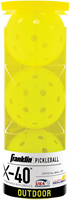 Franklin Outdoor X-40 Pickleball - Optic Yellow - Pack of 3