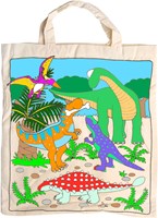 Goki katoenen tas dinosaurus - kindertas XL decoreren-2