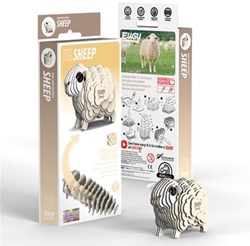 Eugy 3D bouwpakket schaap milieuvriendelijk karton speelgoed