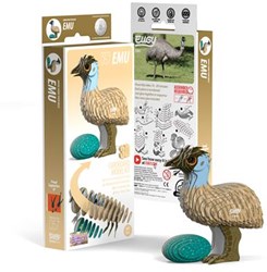 Eugy 3D puzzel - Emoe - Dieren knutselpakket karton bruin