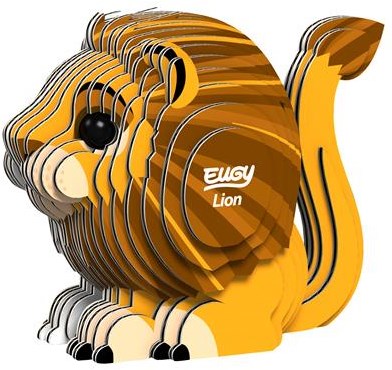 Eugy 3D bouwpakket leeuw - creatief knutsel speelgoed-2