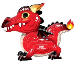 Eugy 3D puzzel - Draak milieuvriendelijk knutselpakket