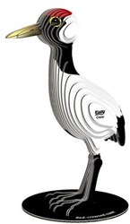 Eugy 3D puzzel kraanvogel - duurzaam karton knutselpakket