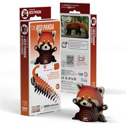 Eugy 3D bouwpakket rode panda - creatief speelgoed knutselen