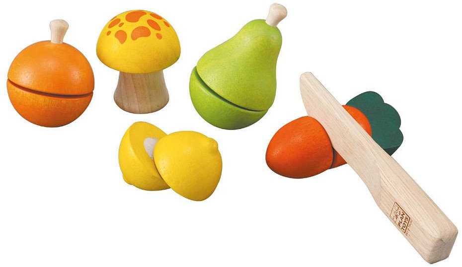 Plan Toys houten keukenset en groente