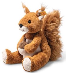 Steiff pluche eekhoorn Phil lichtbruin - knuffel 20 cm