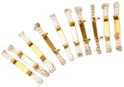 Carrera dubbele schuivers racebaan accessoires - set van 10 stuks