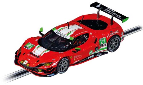 Carrera Ferrari 296 GT3 raceauto rood 1:32 met verlichting-2