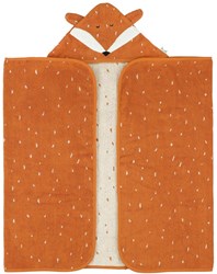 Trixie badcape biologisch katoen Mr. Fox 70x130cm - zachte babyhanddoek