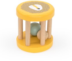 Trixie houten rammelaar baby speelgoed - Mr. Lion - FSC hout - Geel