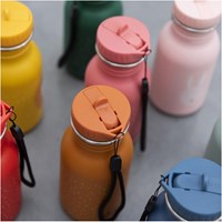 Trixie drinkfles - RVS waterfles voor kinderen - Mr. Fox - 350ml - lekvrij - oranje-3