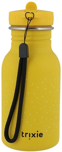 Trixie drinkfles RVS 350ml voor kinderen - Mr. Lion - lekvrije waterfles geel-2