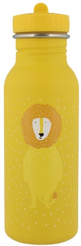Trixie drinkfles 500ml - RVS waterfles voor kinderen Mr. Lion geel lekvrij
