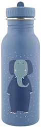 Trixie drinkfles 500ml - RVS waterfles voor kinderen Mrs. Elephant blauw