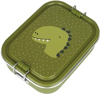Trixie brooddoos lunchbox Mr. Dino - RVS - Groen - Kinderen
