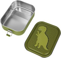Trixie lunchbox groot - RVS brooddoos voor kinderen - Mr. Dino - Groen-2