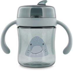Trixie drinkbeker 360 graden met handvatten Mr. Shark Tritan lekvrij