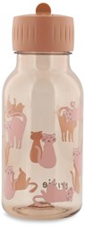 Trixie drinkfles voor kinderen - Tritan waterfles 350ml - Charming Cat - roze