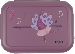 Trixie brooddoos met clips Ballerina Mrs. Peacock lunchbox voor kinderen