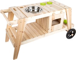 Small Foot modder buitenspeelkeuken met wielen en accessoires