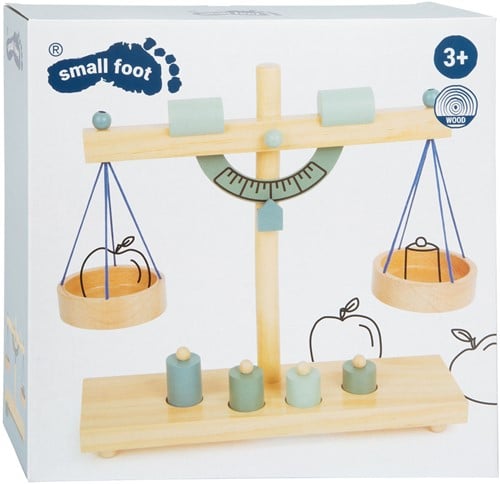 Small Foot - Houten Weegschaal met Gewichten, 5dlg.