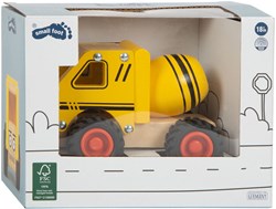 Small Foot houten cementwagen geel - duurzaam speelgoed bouwvoertuig