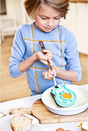 Lilliputiens eivorm Cesar - bakvorm voor kinderen - groen staal-3