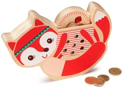 Lilliputiens spaarpot Alice - houten dieren spaarpot voor kinderen