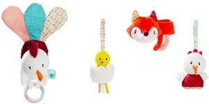 Lilliputiens Boerderij Set Van Rammelaars Om Op Te Hangen lilliputiens kopen in de aanbieding