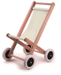 Egmont Toys Houten buggy met natuurdoek 40x59x38 cm