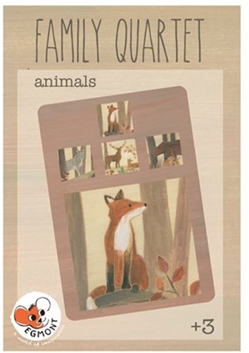 Egmont Toys Familie Kwartet Dieren 10x14x3 cm