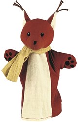 Egmont Toys handpop eekhoorn 29 cm - knuffelpop voor kinderen