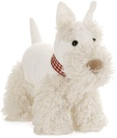 Egmont Toys knuffel hond Lola pluche wit 21x10x18 cm speelgoed